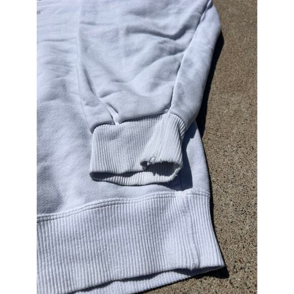 Vtg JK Sports Sweater Unisex Sz Large White Embroidered Logo Crewneck Sweatshirt - Picture 5 of 9